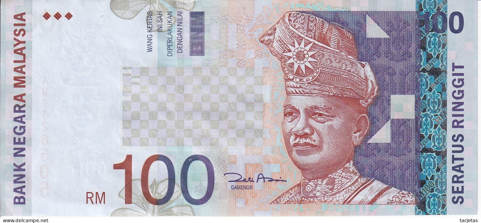 BILLETE DE MALASIA DE 100 RINNGIT DEL AÑO 2001 EN CALIDAD EBC (XF) (BANKNOTE) - Malaysie