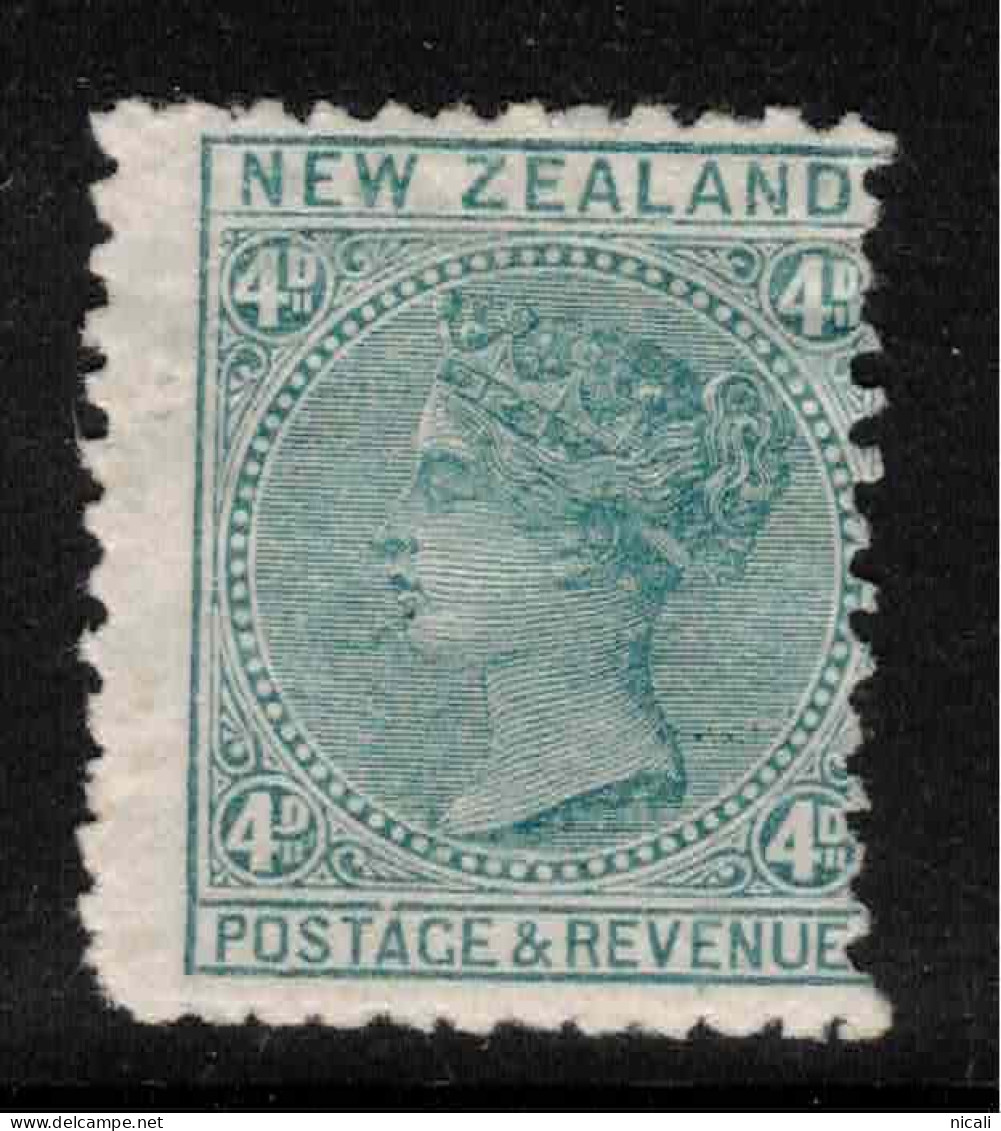 NZ 1882 4d Blue-green FSF P12.5 SG 190 HM #CCS5 - Neufs