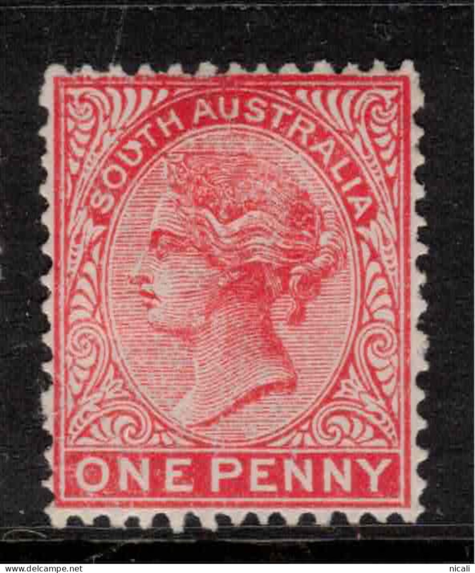 SOUTH AUSTRALIA 1876 1d Deep Red P13 SG 176b HM #CBU20 - Neufs