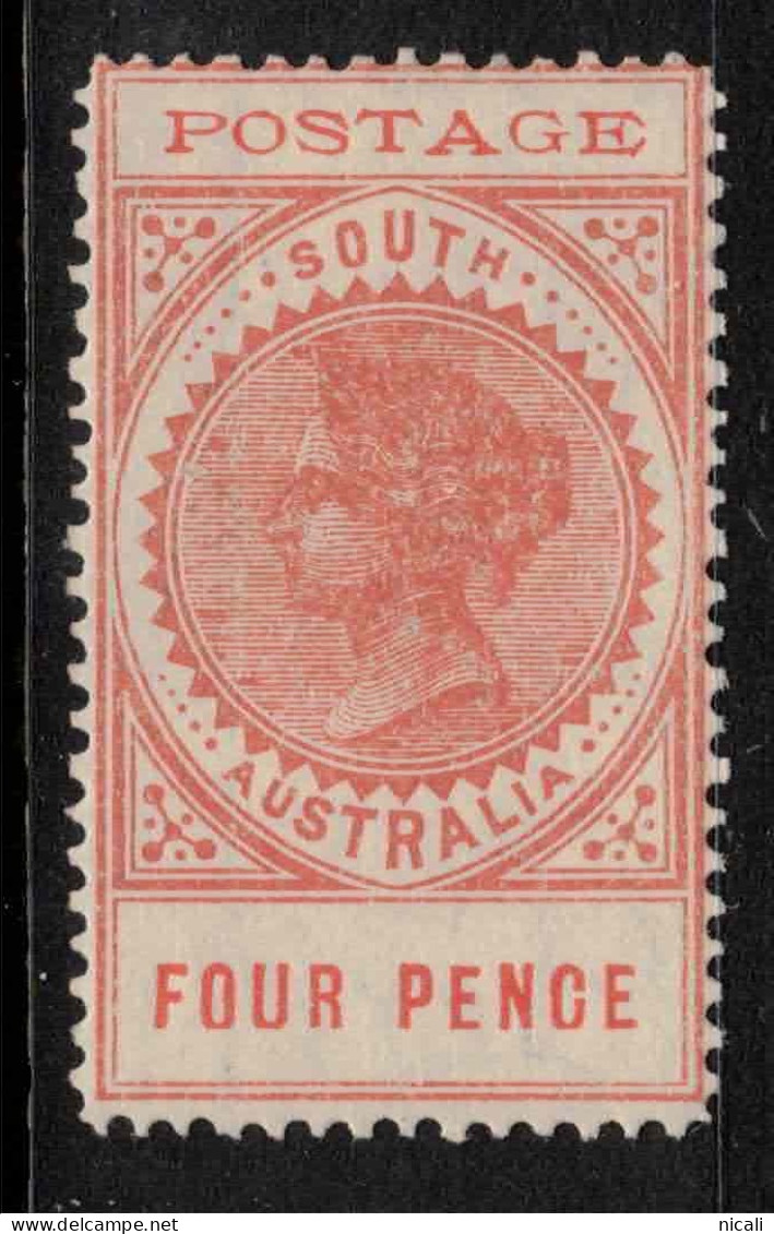 SOUTH AUSTRALIA 1902 4d Red Orange P11.5-12.5 SG 269 HM #CBU25 - Neufs