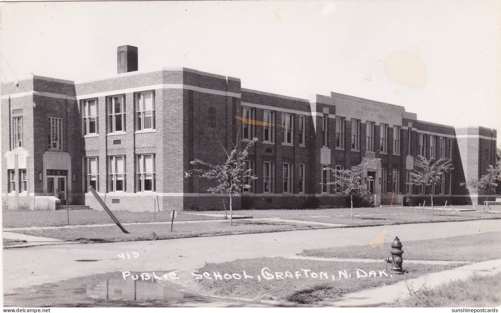 North Dakota Grafton Public School Real Photo - Autres & Non Classés