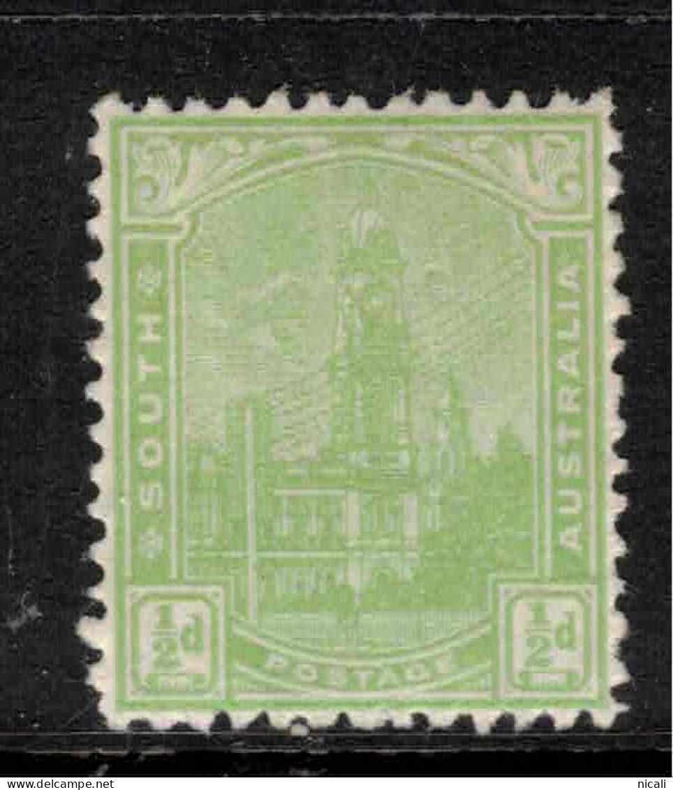 SOUTH AUSTRALIA 1899 1/2d Yellow-Green P13 SG 241 HM #CBU17 - Mint Stamps