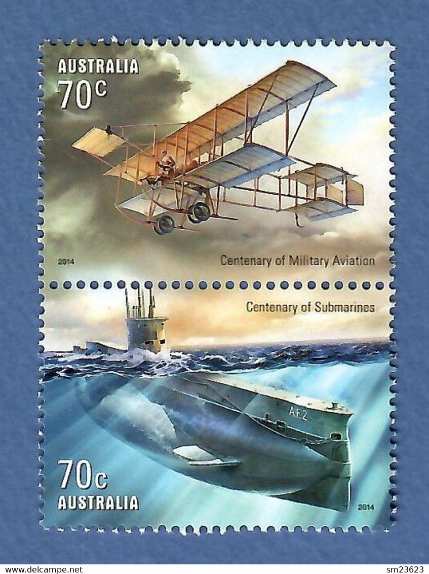 Australien 2014  Mi.Nr. 4157 / 58 , Centenary Of Military - Postfrisch / MNH / (**) - Mint Stamps