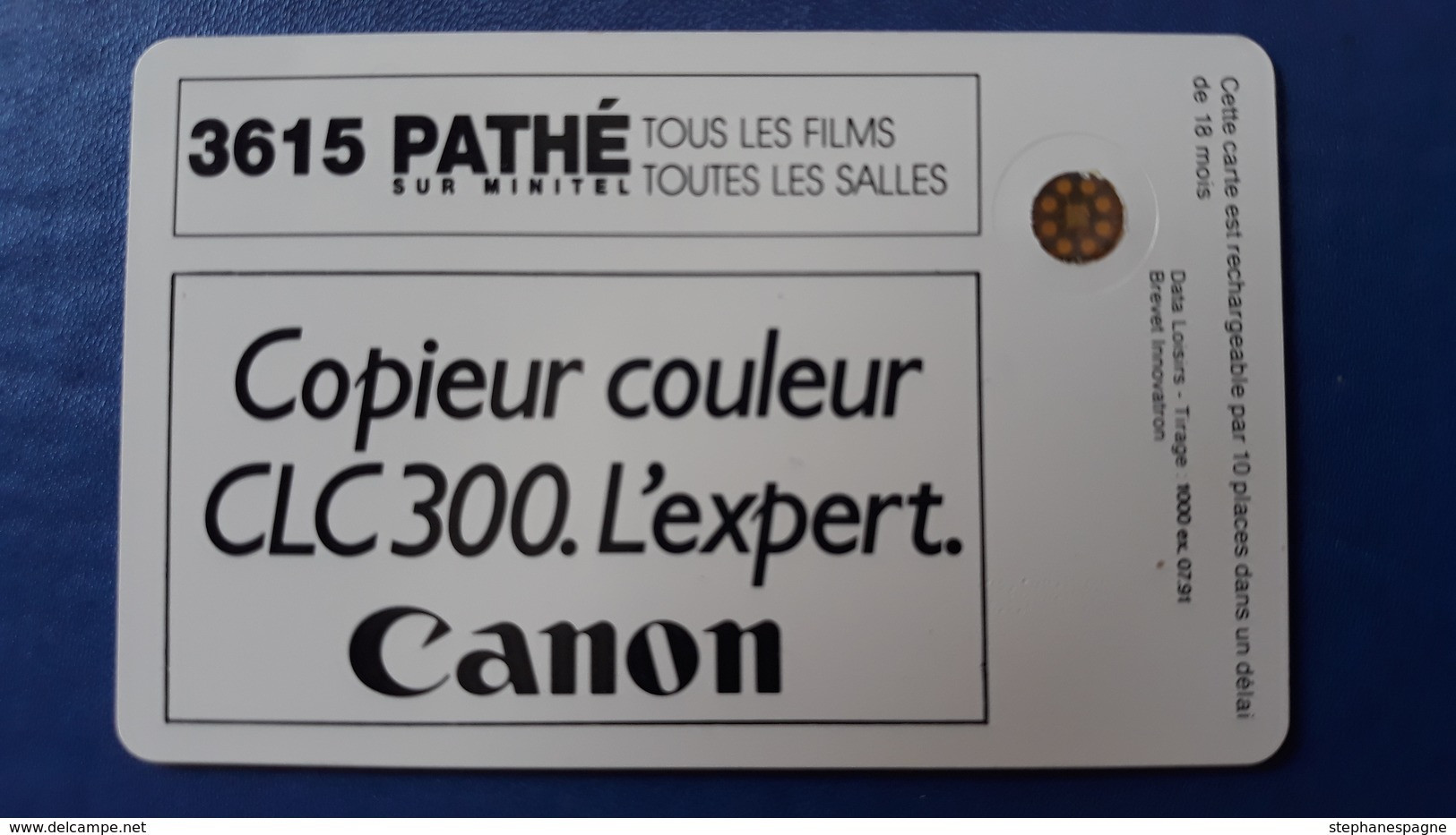 Cinecarte Pathé Cinéma N° 45 - CANON SC5 - Cinéma - Bioscoopkaarten