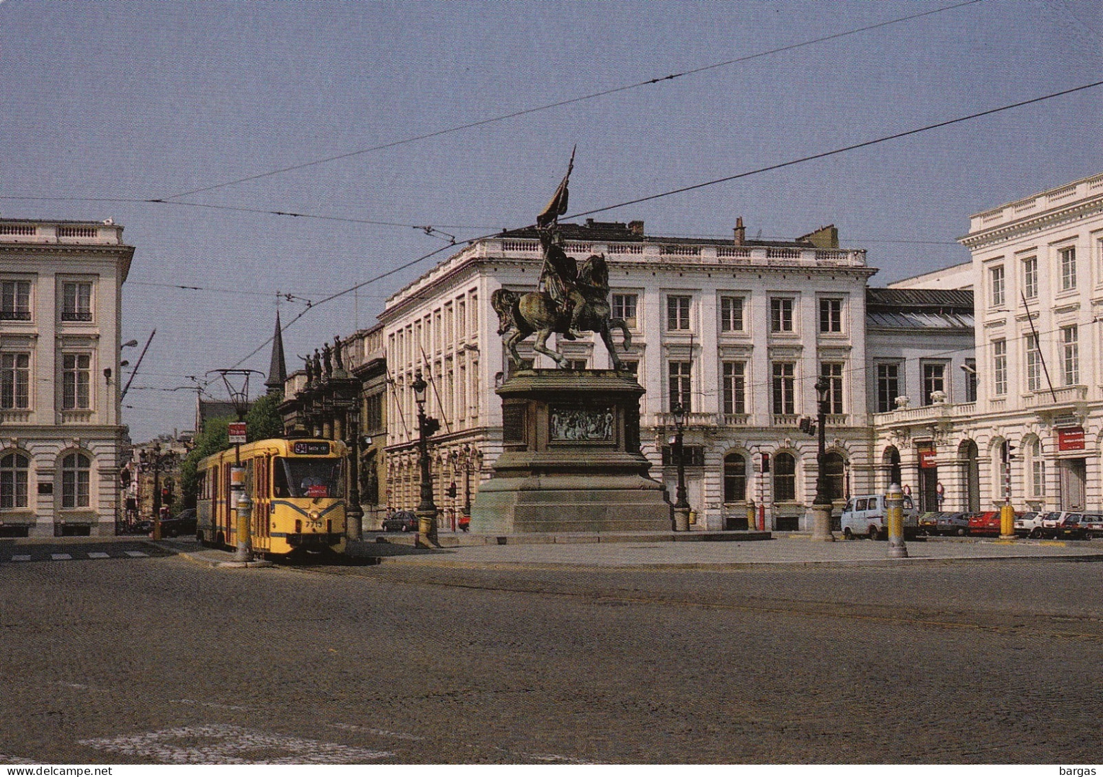 Carte Postale Tram Tramways STIB Place Royale Bruxelles - Strassenbahnen