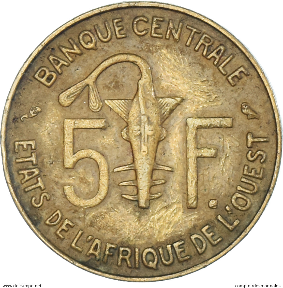 Monnaie, Communauté économique Des États De L'Afrique De L'Ouest, 5 Francs - Côte-d'Ivoire