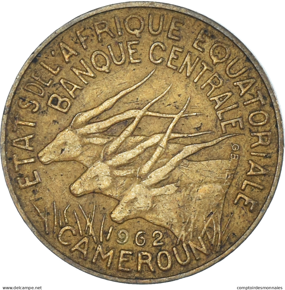 Monnaie, Cameroun, 5 Francs, 1962 - Cameroon