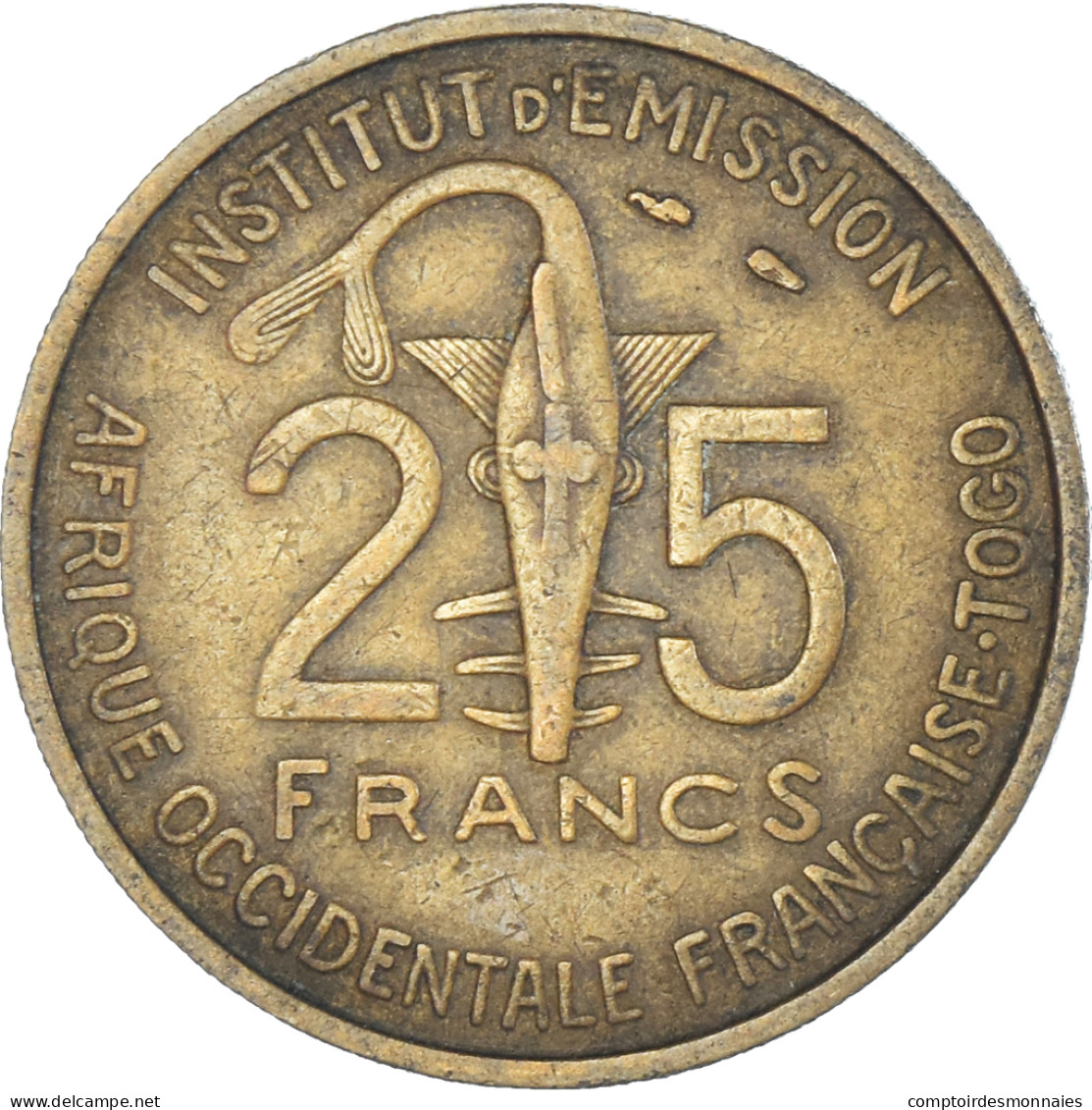 Monnaie, Afrique-Occidentale Française, 25 Francs, 1957 - Togo