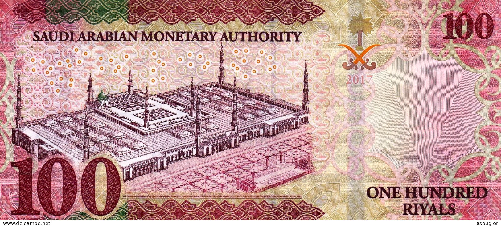 Saudi Arabia 100 Riyals 2017 EXF P-41b "free Shipping Via Registered Air Mail" - Saudi-Arabien