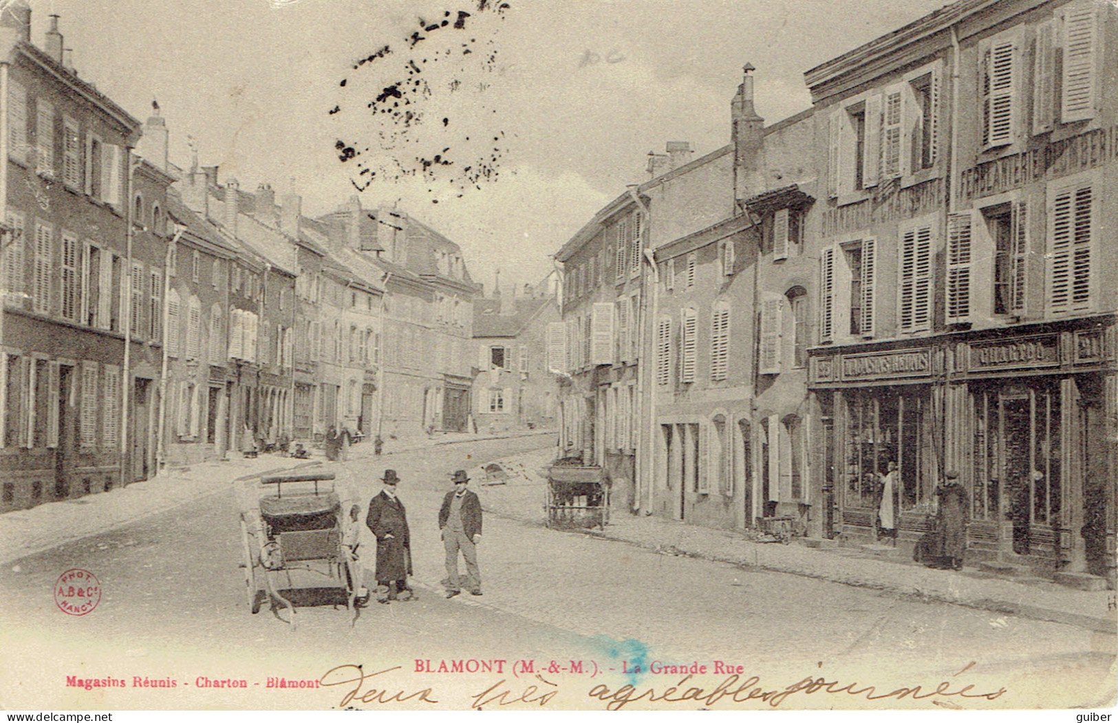 54 Blamont La Grande Rue  Magasins Reunis Charton  - Blamont