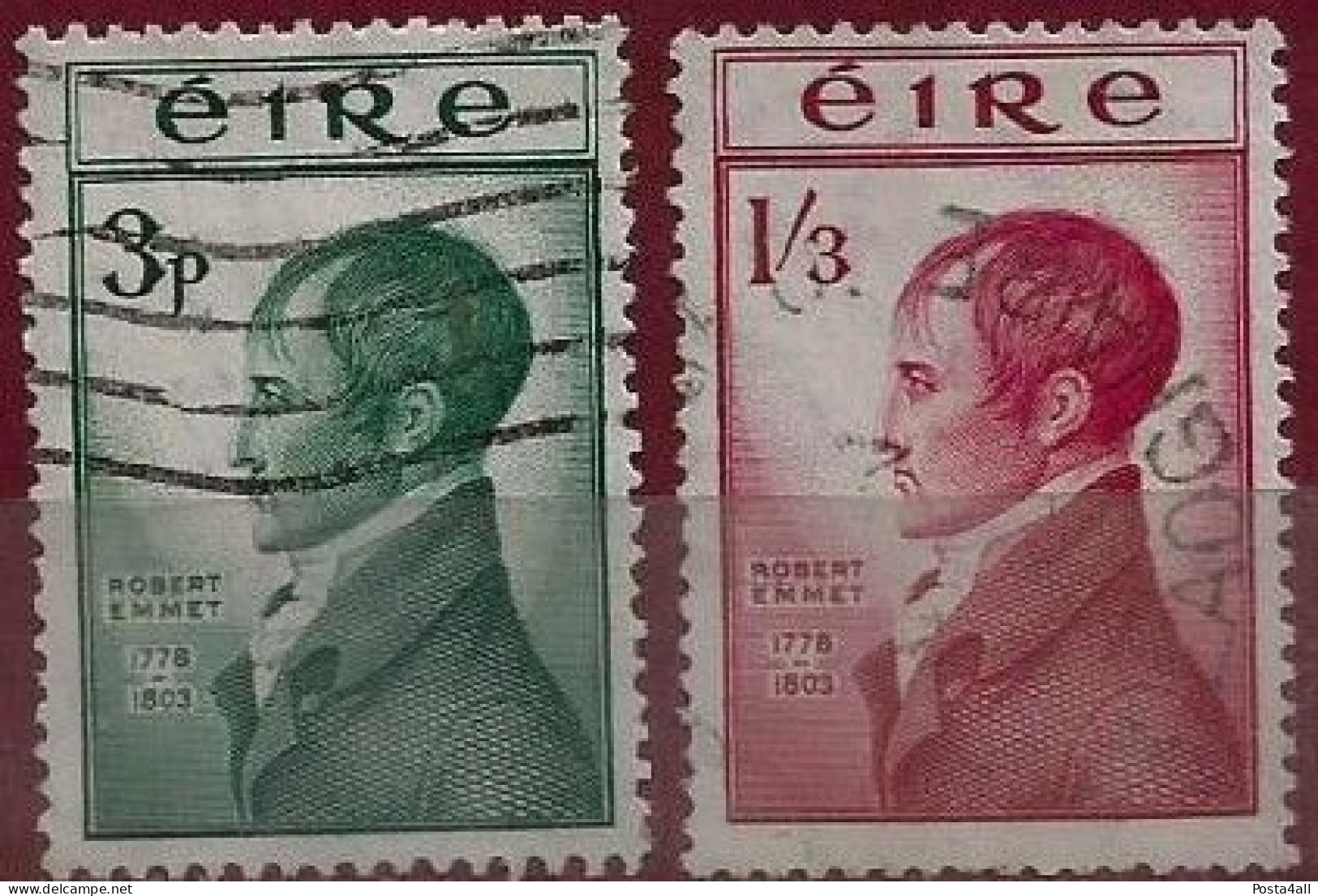 Ireland  - 1953 Robert Emmet -  Complete Set - Used - Used Stamps