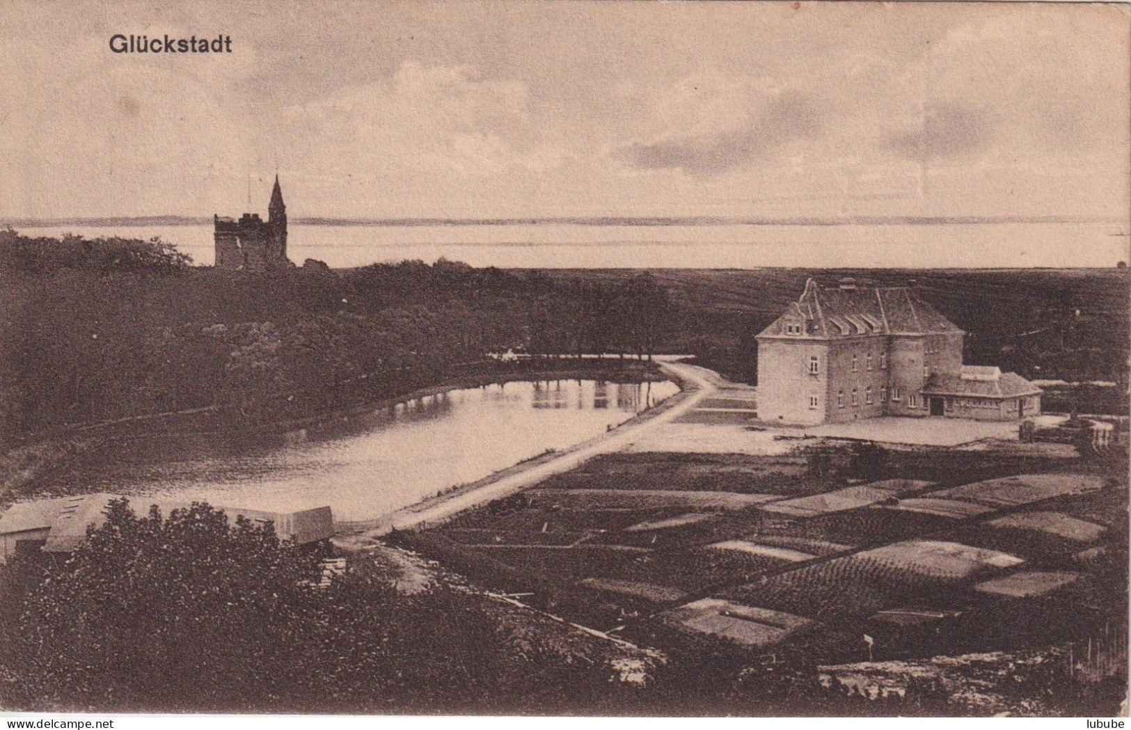 Glückstadt - Abendstimmung       Ca. 1920 - Glueckstadt