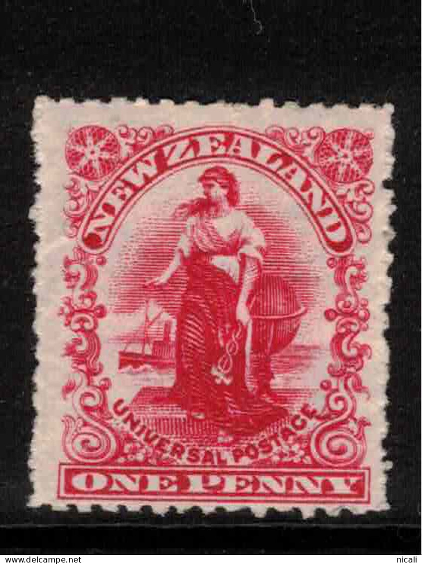 NZ 1901 1d Aniline Carmine Universal Waterlow P14 SG 352b HM #CAX16 - Neufs