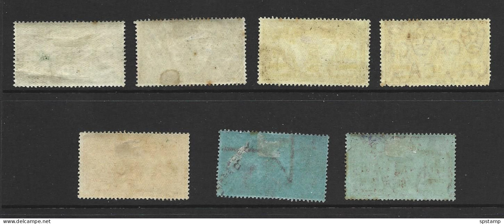 Nouvelle Hebrides 1911 - 12 Single Currency Definitives 7 Values To 5Fr M , Most RF Watermark , One Faulty - Neufs