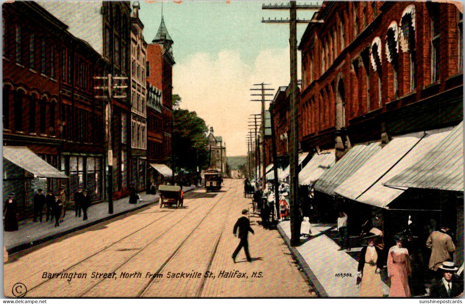 Canada Halifax Barrington Street North From Sackville Street  - Halifax