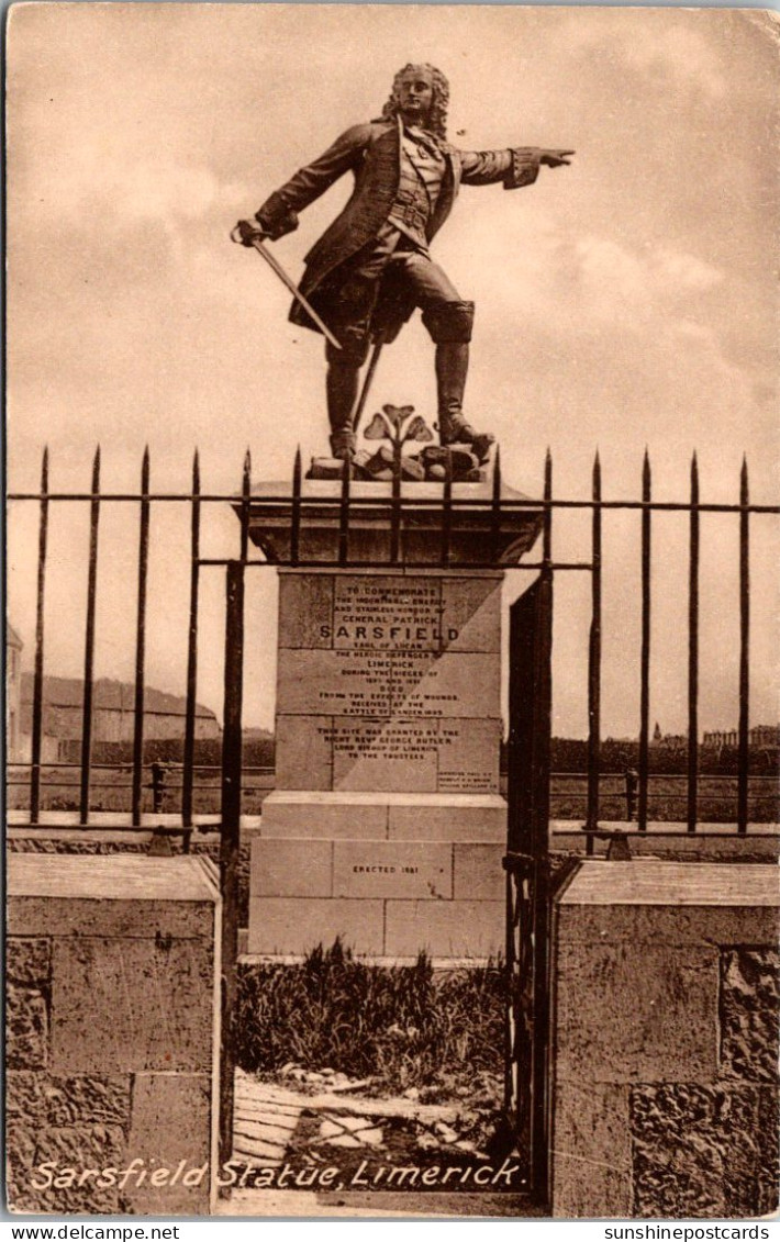 Ireland Limerick Sarsfield Statue - Limerick