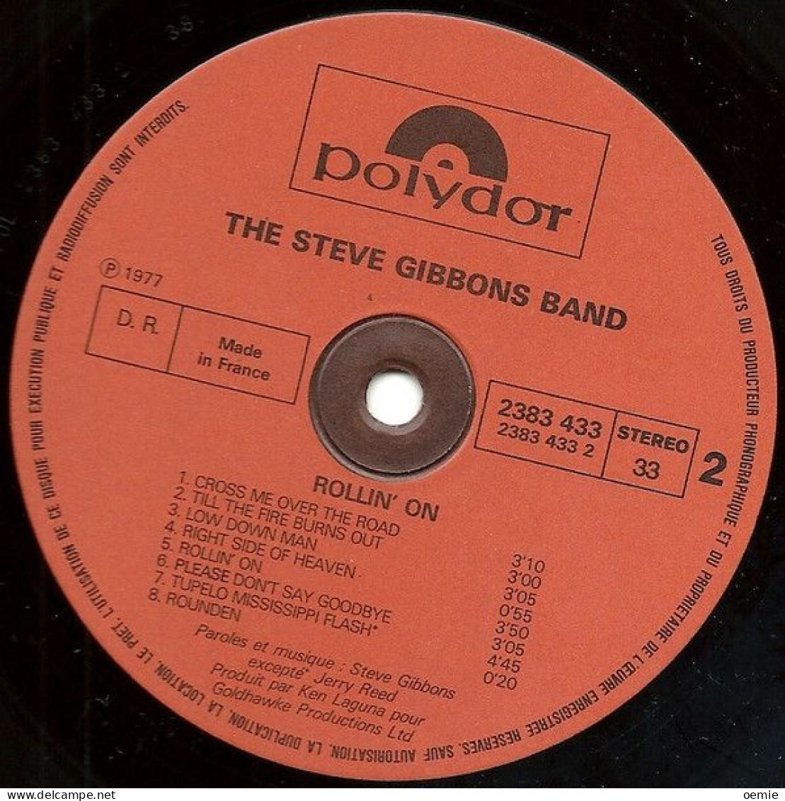 THE STEVE GIBBONS BAND  /  ROLLIN'ON - Other - English Music