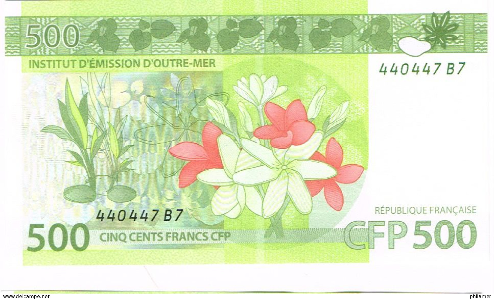 B7 Nouvelle Caledonie France Billet Banque Monnaie Banknote 500 Francs Cfp Mint UNC - Territori Francesi Del Pacifico (1992-...)