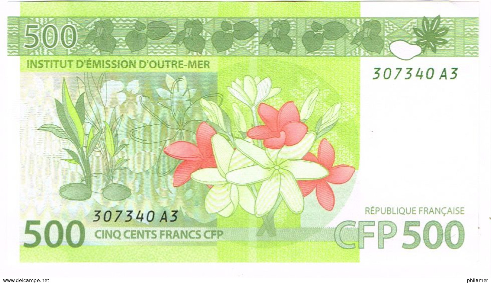 A3 Nouvelle Caledonie France Billet Banque Monnaie Banknote 500 Francs Cfp Mint UNC - Territoires Français Du Pacifique (1992-...)