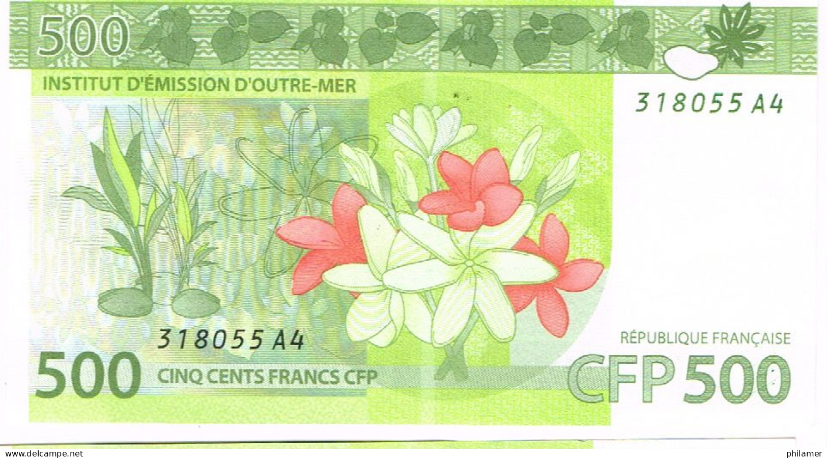 A4 Nouvelle Caledonie France Billet Banque Monnaie Banknote 500 Francs Cfp Mint UNC - Territoires Français Du Pacifique (1992-...)