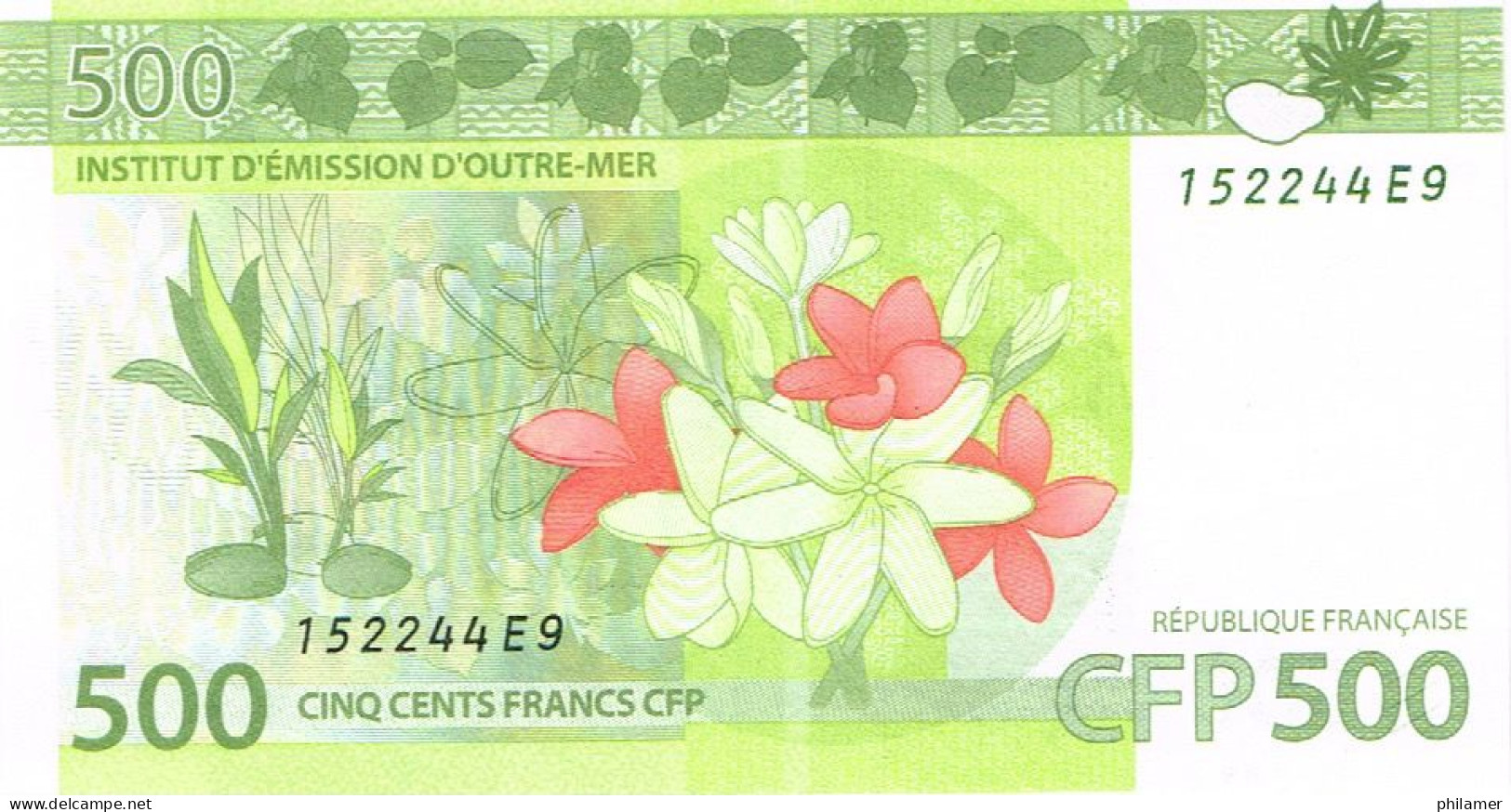 E9 Nouvelle Caledonie France Billet Banque Monnaie Banknote 500 Francs Cfp Mint UNC - Territori Francesi Del Pacifico (1992-...)