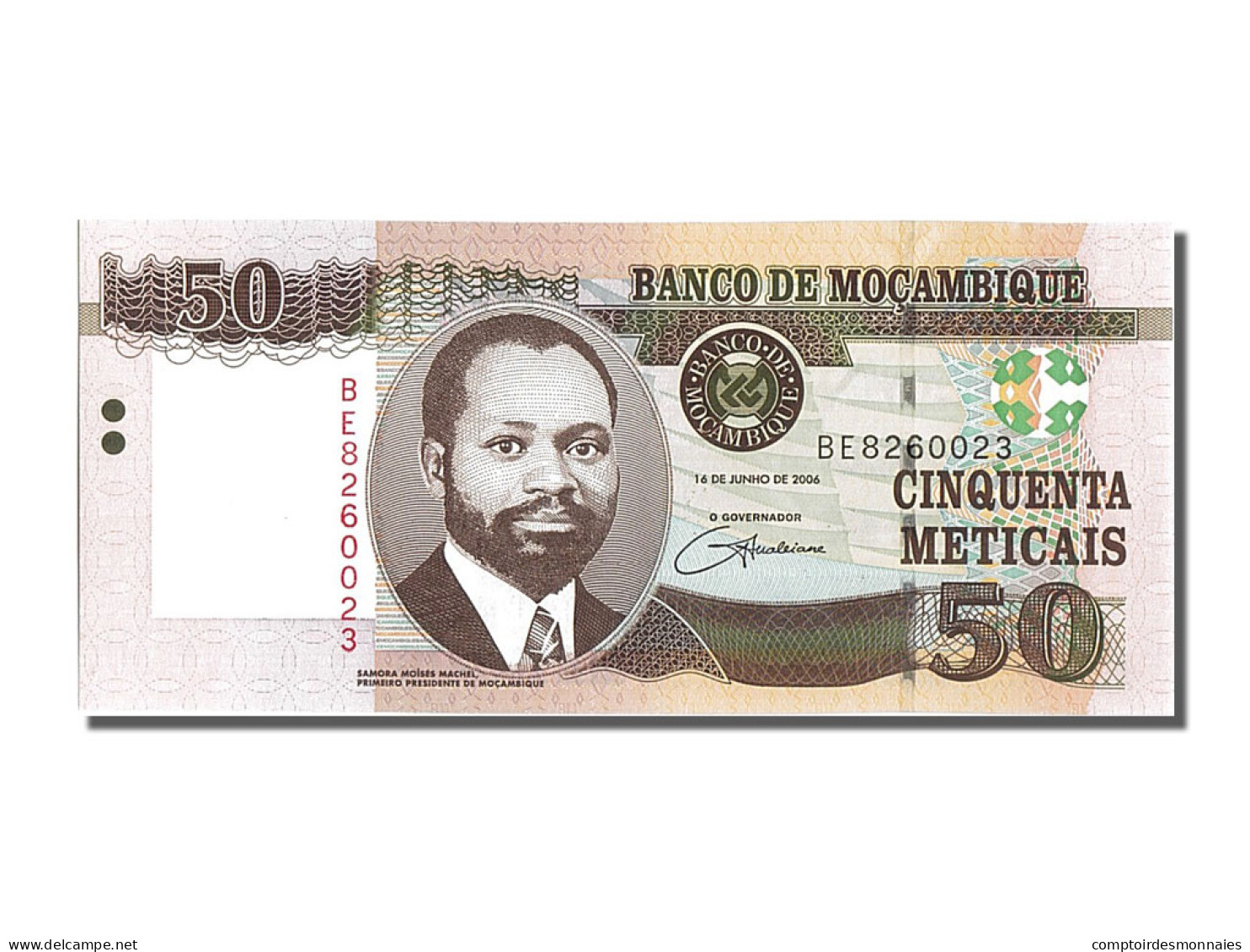 Billet, Mozambique, 50 Meticais, 2006, 2006-06-16, NEUF - Mozambique