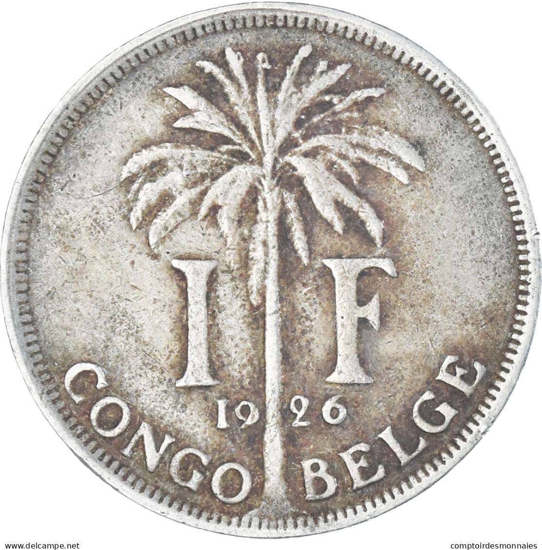 Monnaie, Congo Belge, Albert I, Franc, 1926, TTB, Cupro-nickel, KM:20 - 1910-1934: Albert I.