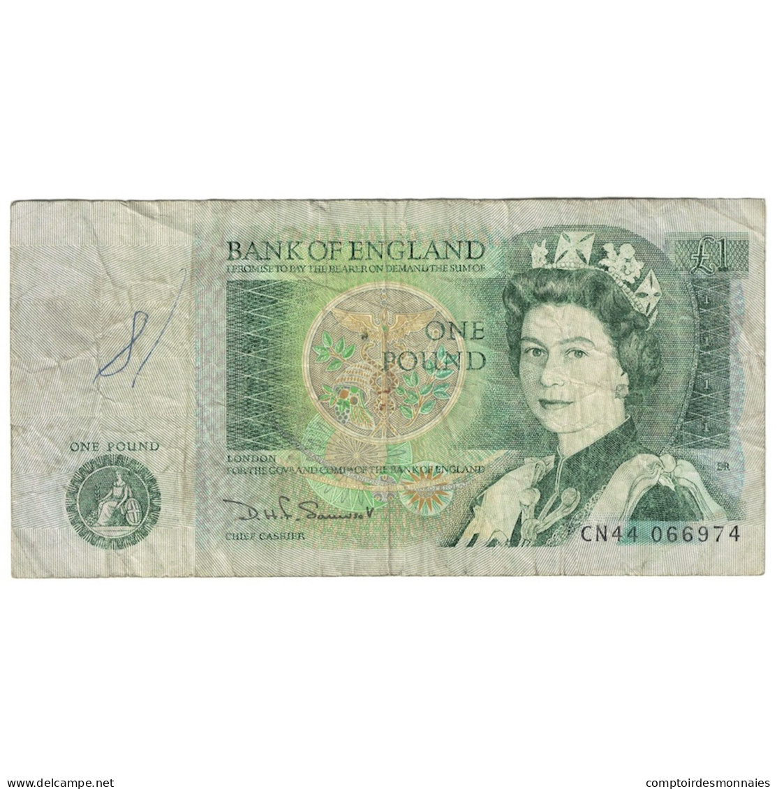 Billet, Grande-Bretagne, 1 Pound, Undated (1981-84), KM:377b, TB - 1 Pond