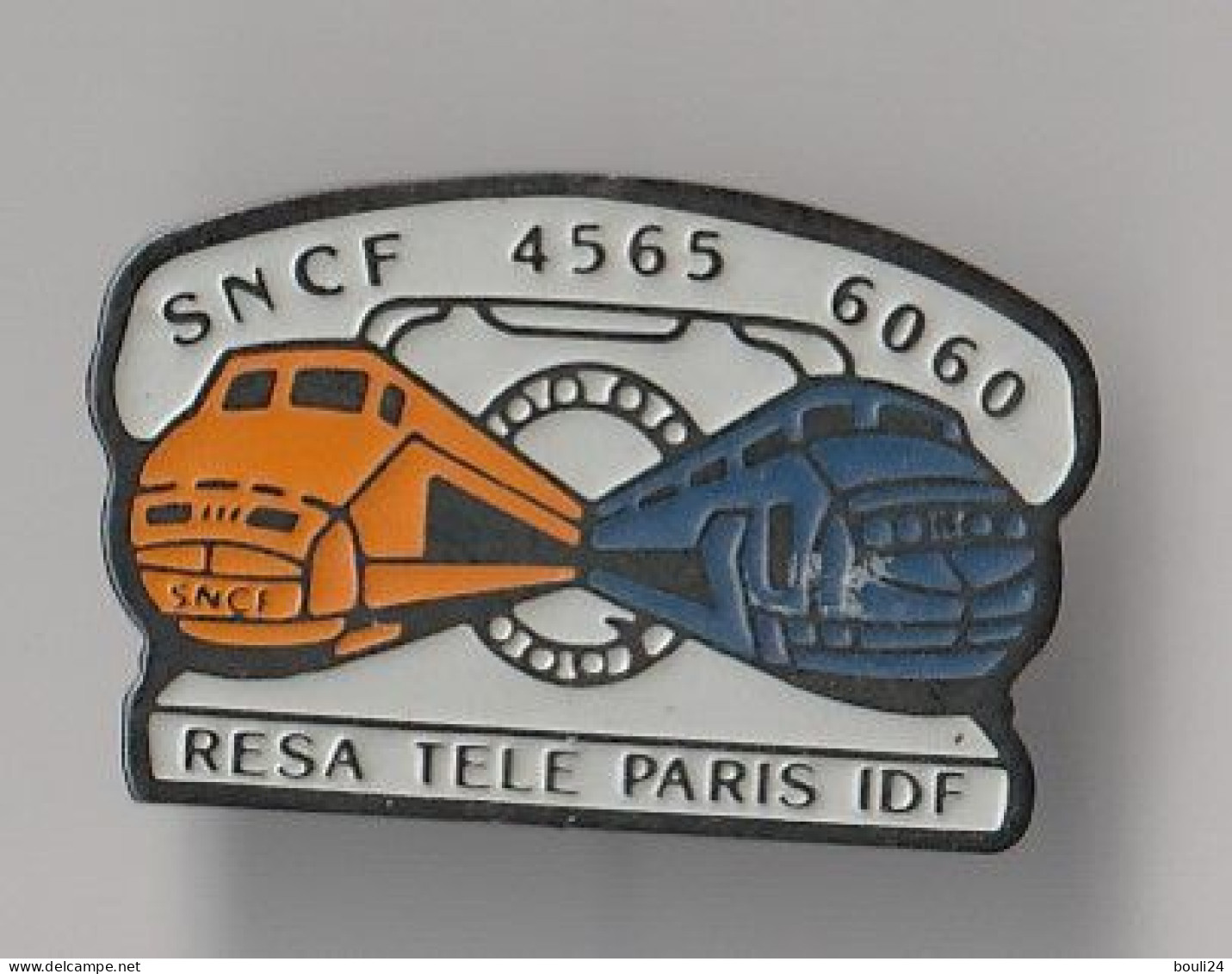 PIN'S   THEME  SNCF  PARIS  ILE DE FRANCE   RESA  TELE MOTRICE   4565 6060 - TGV