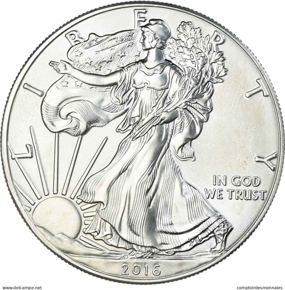 Monnaie, États-Unis, Dollar, 2016, American Silver Eagle, SPL, Argent - Argent