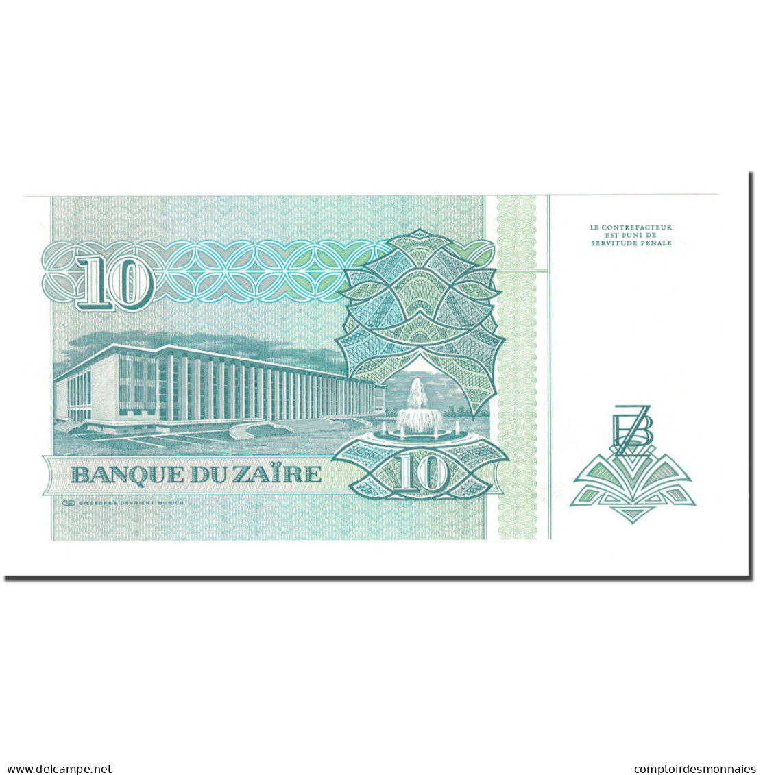 Billet, Zaïre, 10 Nouveaux Zaïres, 1993, 1993-06-24, KM:54a, NEUF - Zaïre