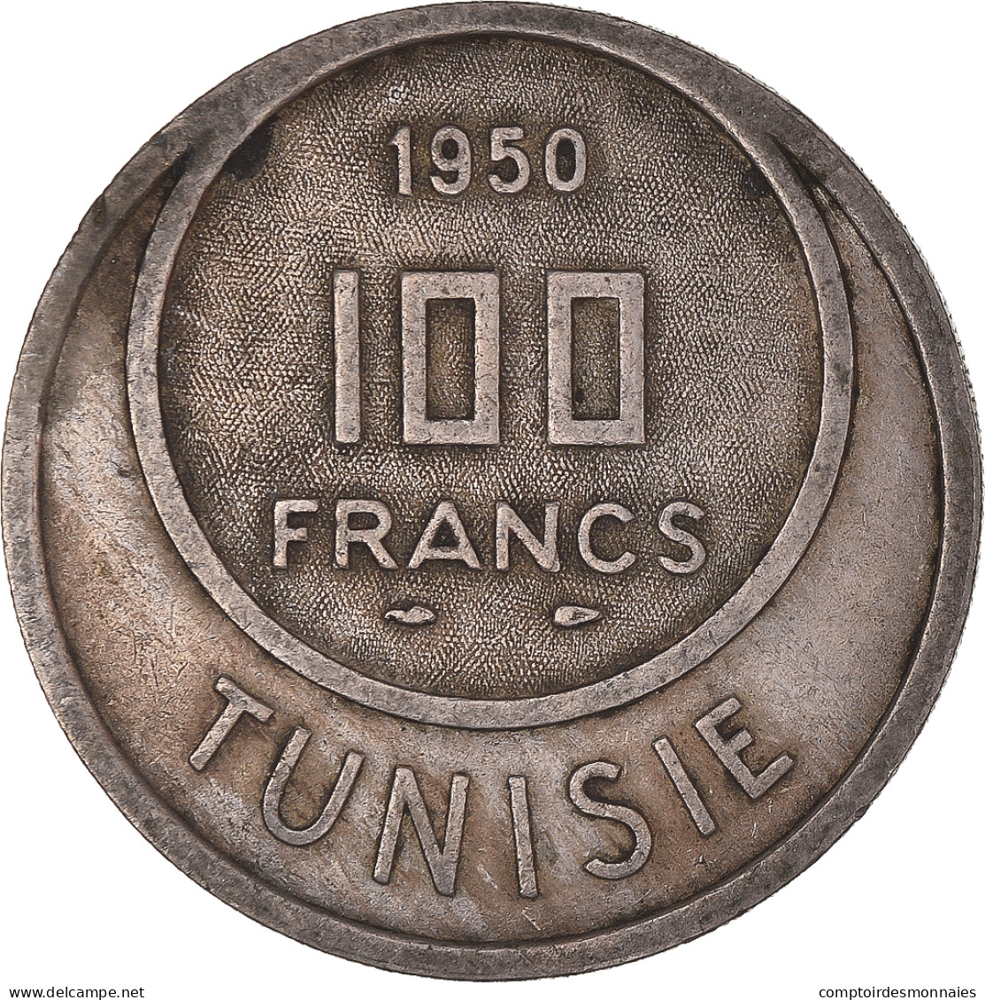 Monnaie, Tunisie, 100 Francs, 1950 - Tunisia