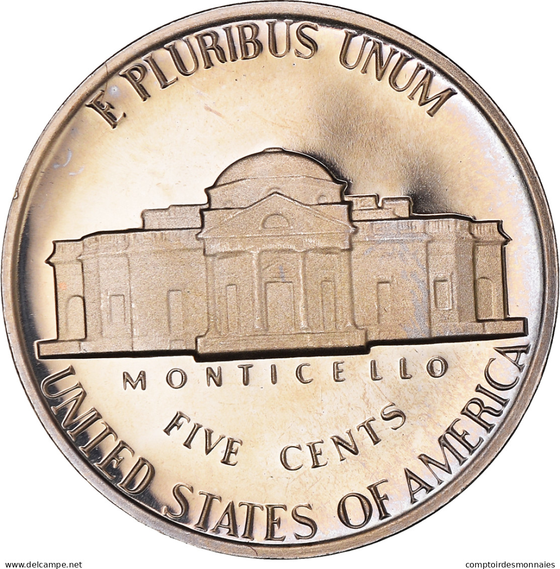 Monnaie, États-Unis, Jefferson Nickel, 5 Cents, 1981, U.S. Mint, San Francisco - 1938-42: Pièces D'Avant Guerre