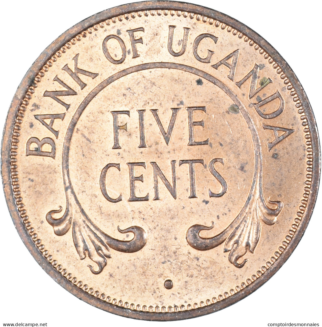 Monnaie, Ouganda, 5 Cents, 1966 - Oeganda