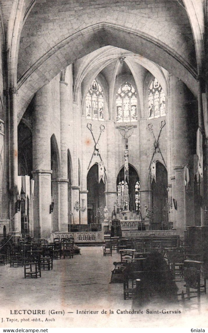 18975  LECTOURE Intérieur De La  Cathédrale Saint Gervais     (2 Scans ) 32 - Lectoure