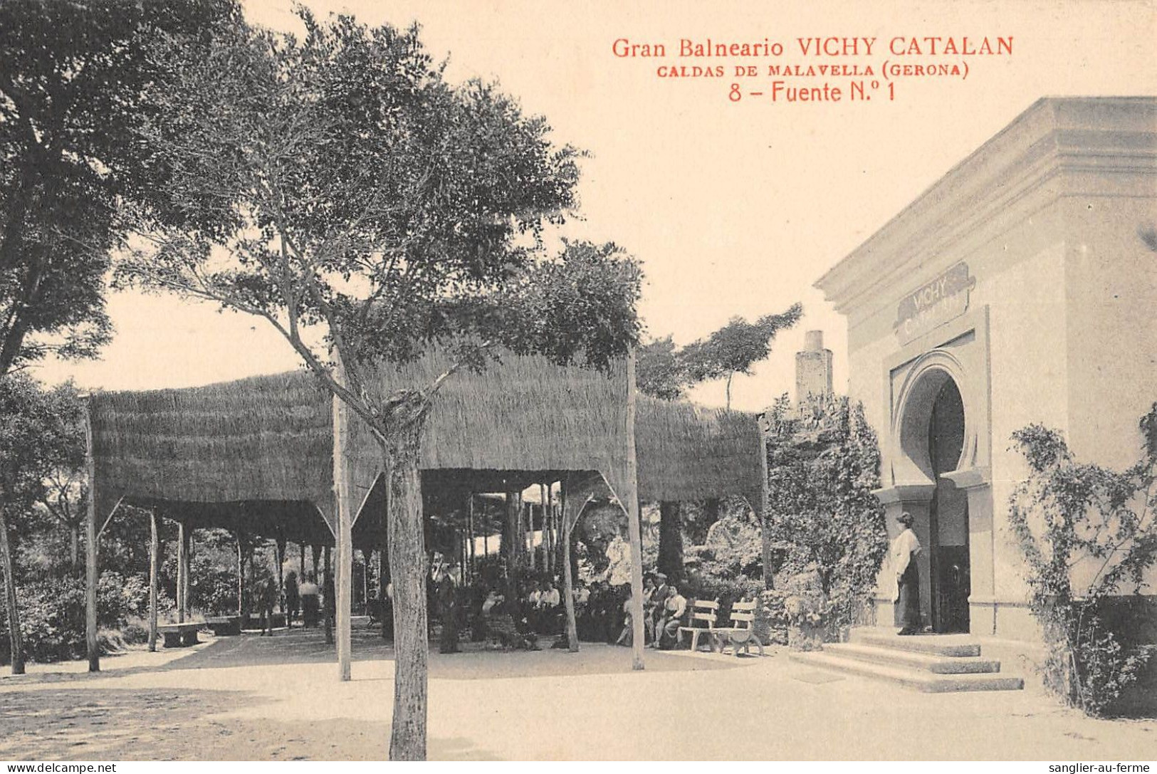 CPA ESPAGNE CALDAS DE MALAVELLA GRAN BALNEARIO VICHY CATALAN FUENTE N°1 - Sonstige & Ohne Zuordnung