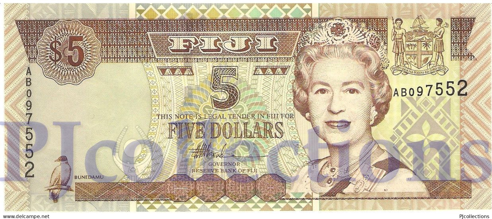 FIJI 5 DOLLARS 2002 PICK 105b UNC - Fidschi