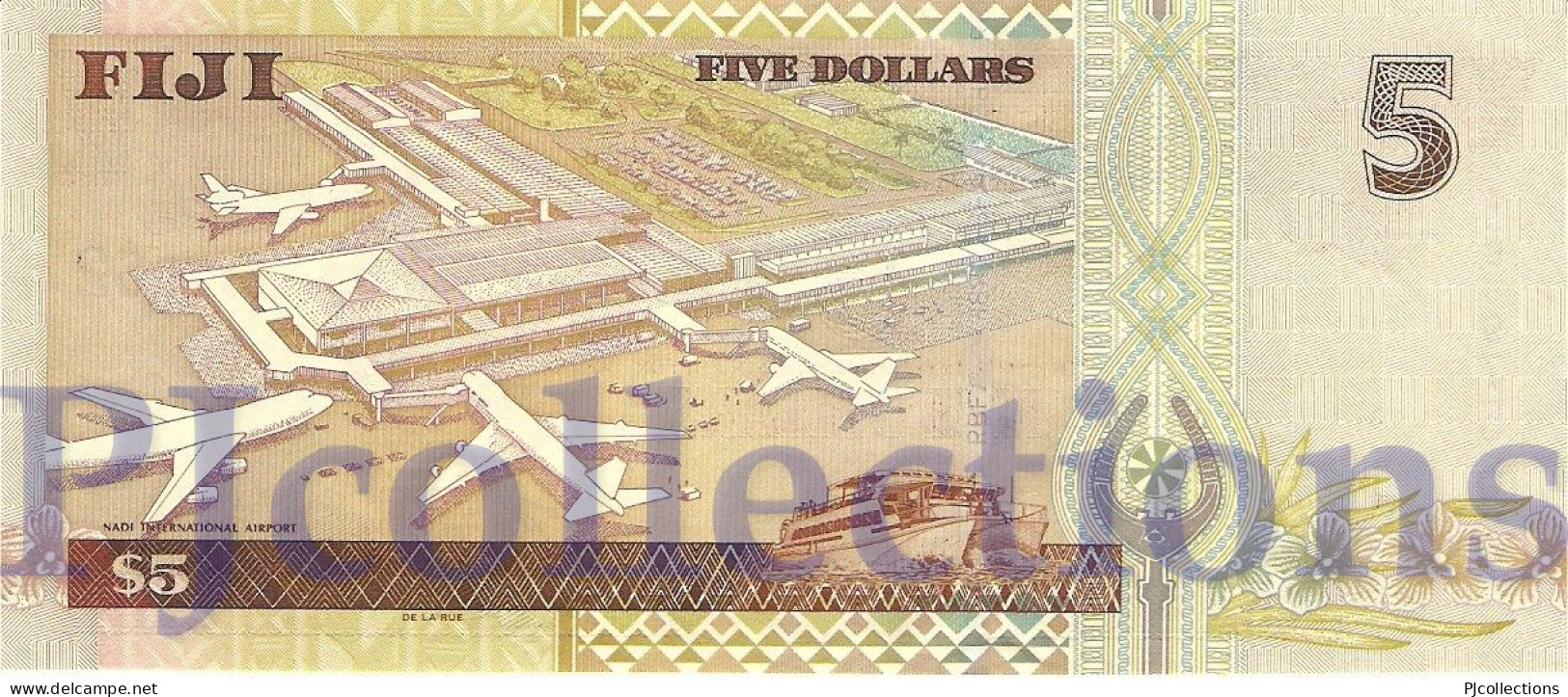 FIJI 5 DOLLARS 2002 PICK 105b UNC - Fiji