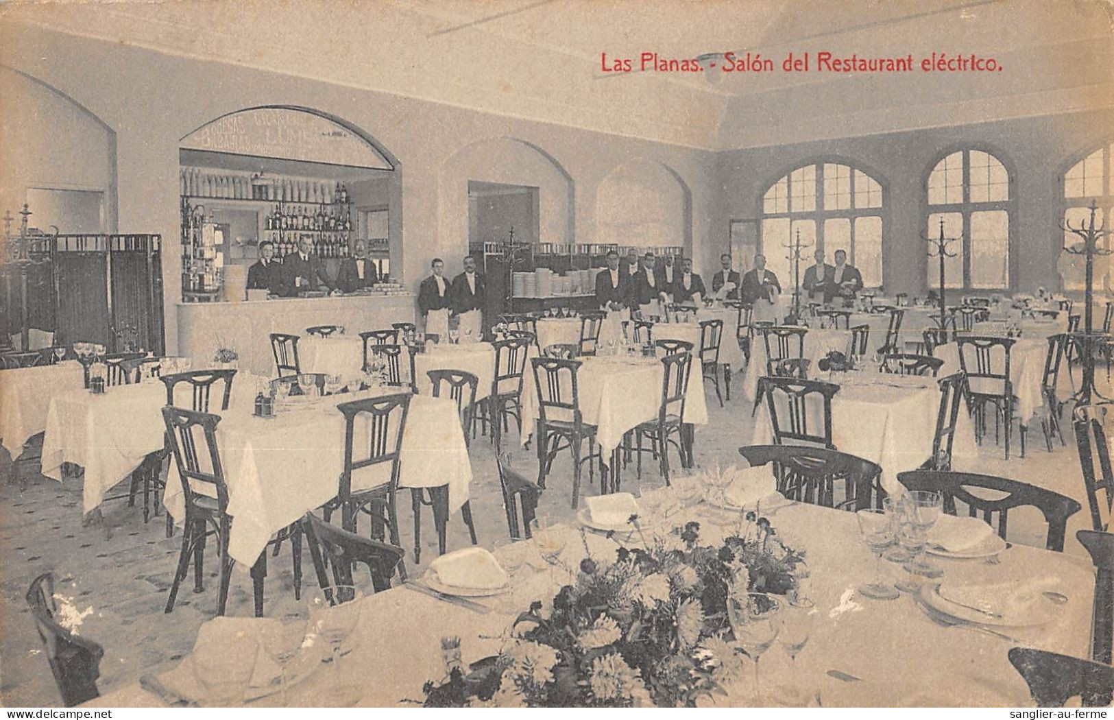 CPA ESPAGNE LAS PLANAS SALON DEL RESTAURANT ELECTRICO - Autres & Non Classés