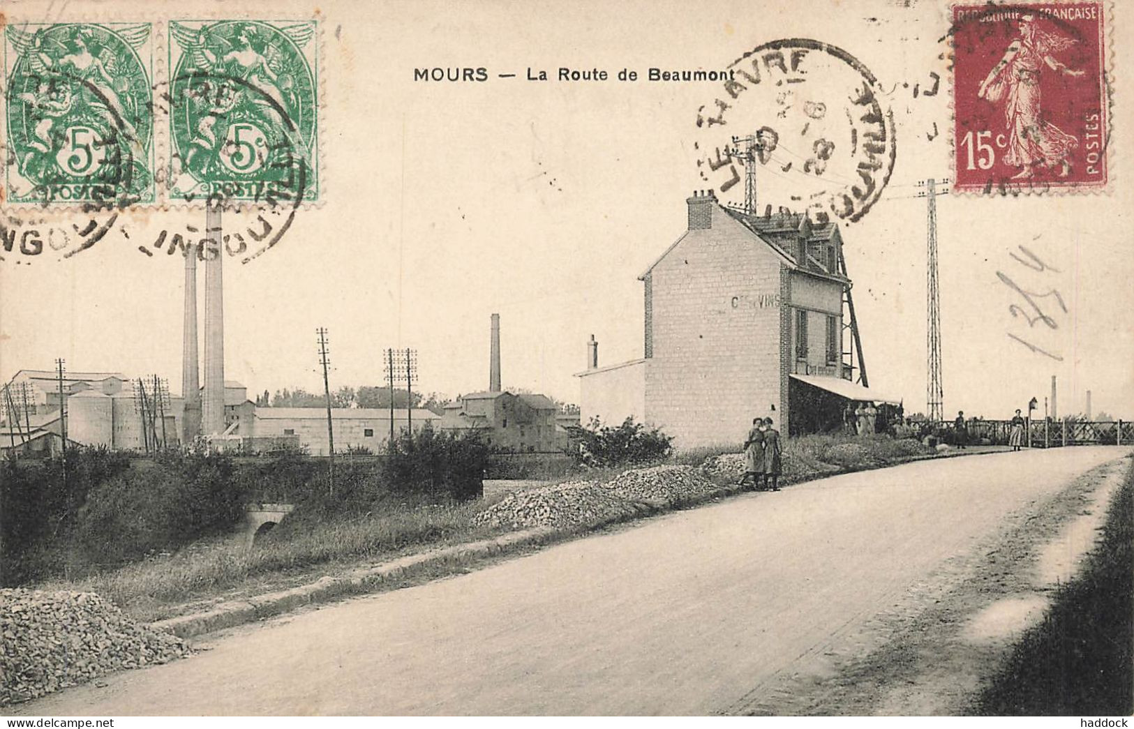 MOURS : LA ROUTE DE BEAUMONT - Mours