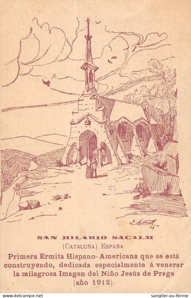 CPA ESPAGNE SAN HILARIO SACALM PRIMERA ERMITA HISPANO AMERICANA - Autres & Non Classés