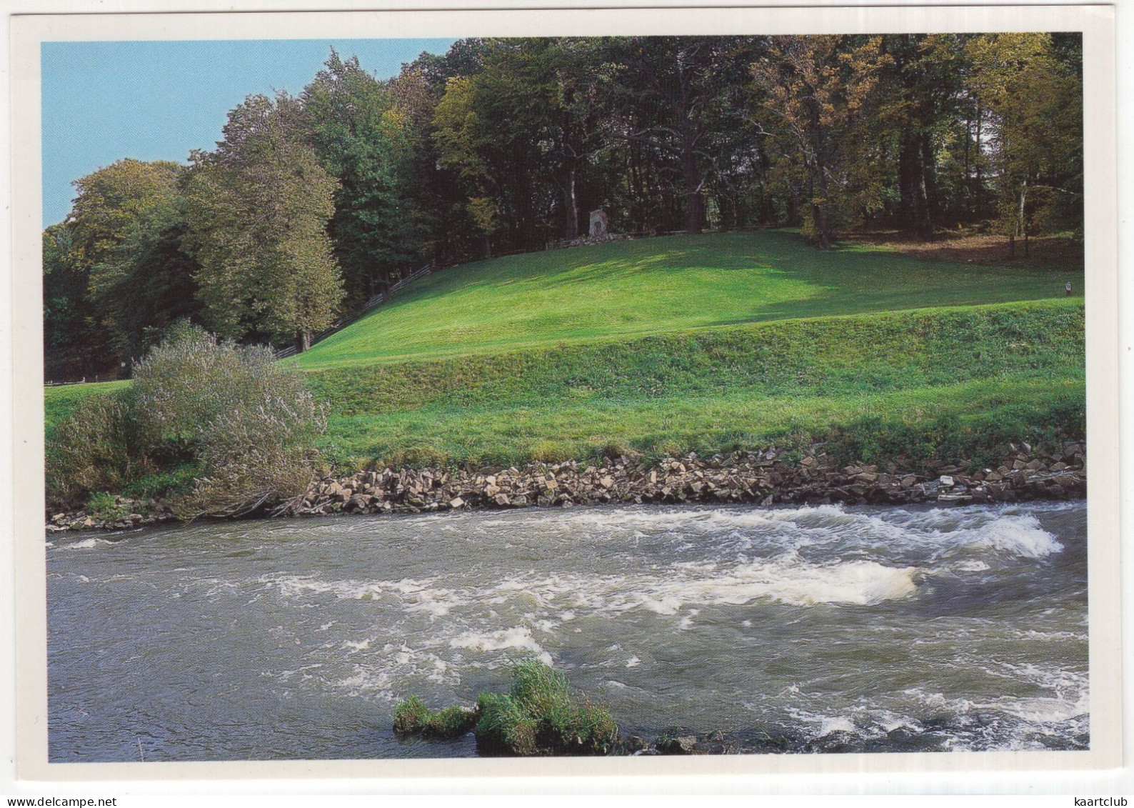 Fürst-Pückler-Park Bad Muskau - Neiße Mit Pückler-Stein Im Hintergrund - (Deutschland) - 16.5 X 11.5 Cm - Bad Muskau