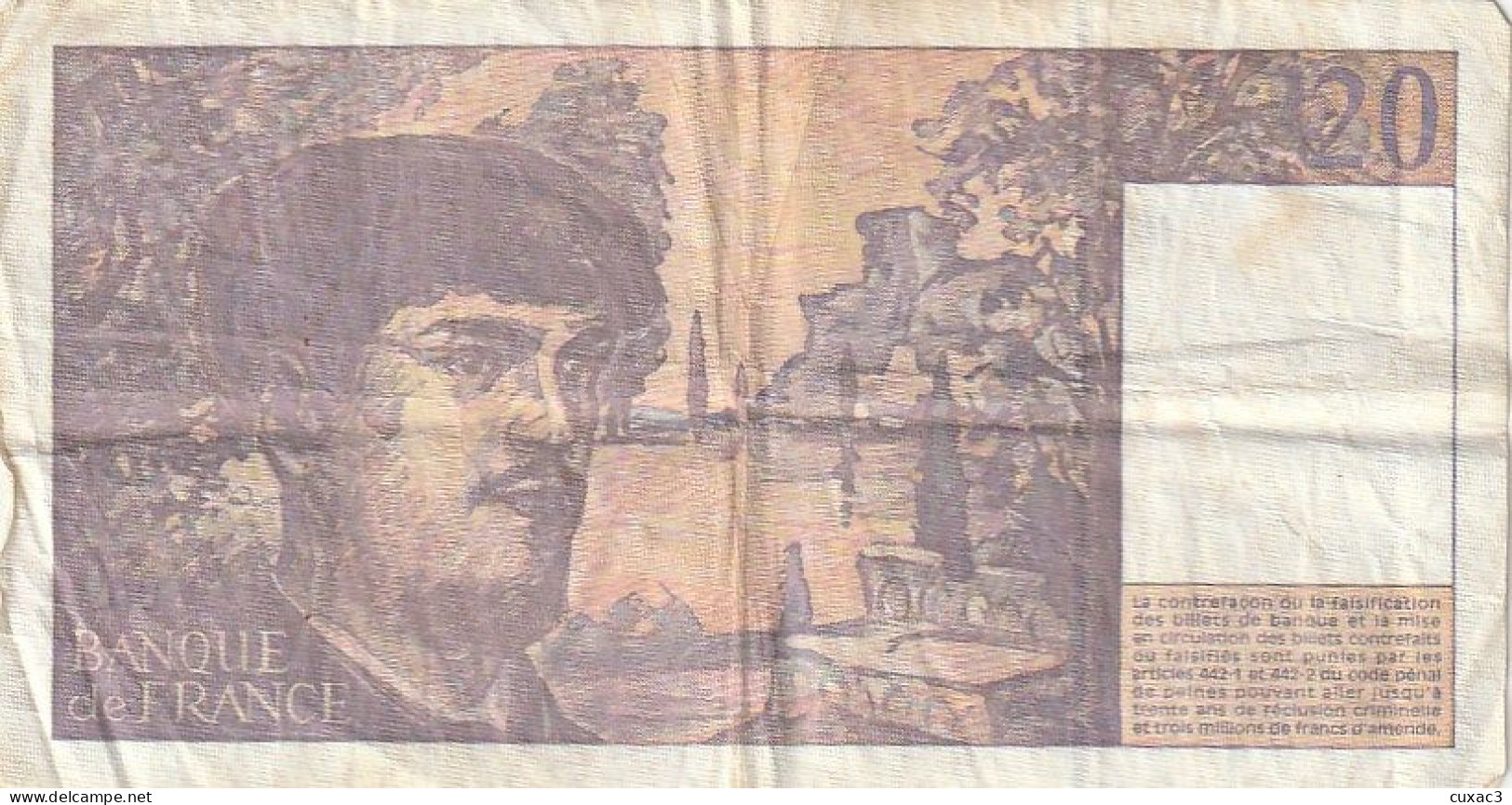 20 Francs 1997 - 20 F 1980-1997 ''Debussy''