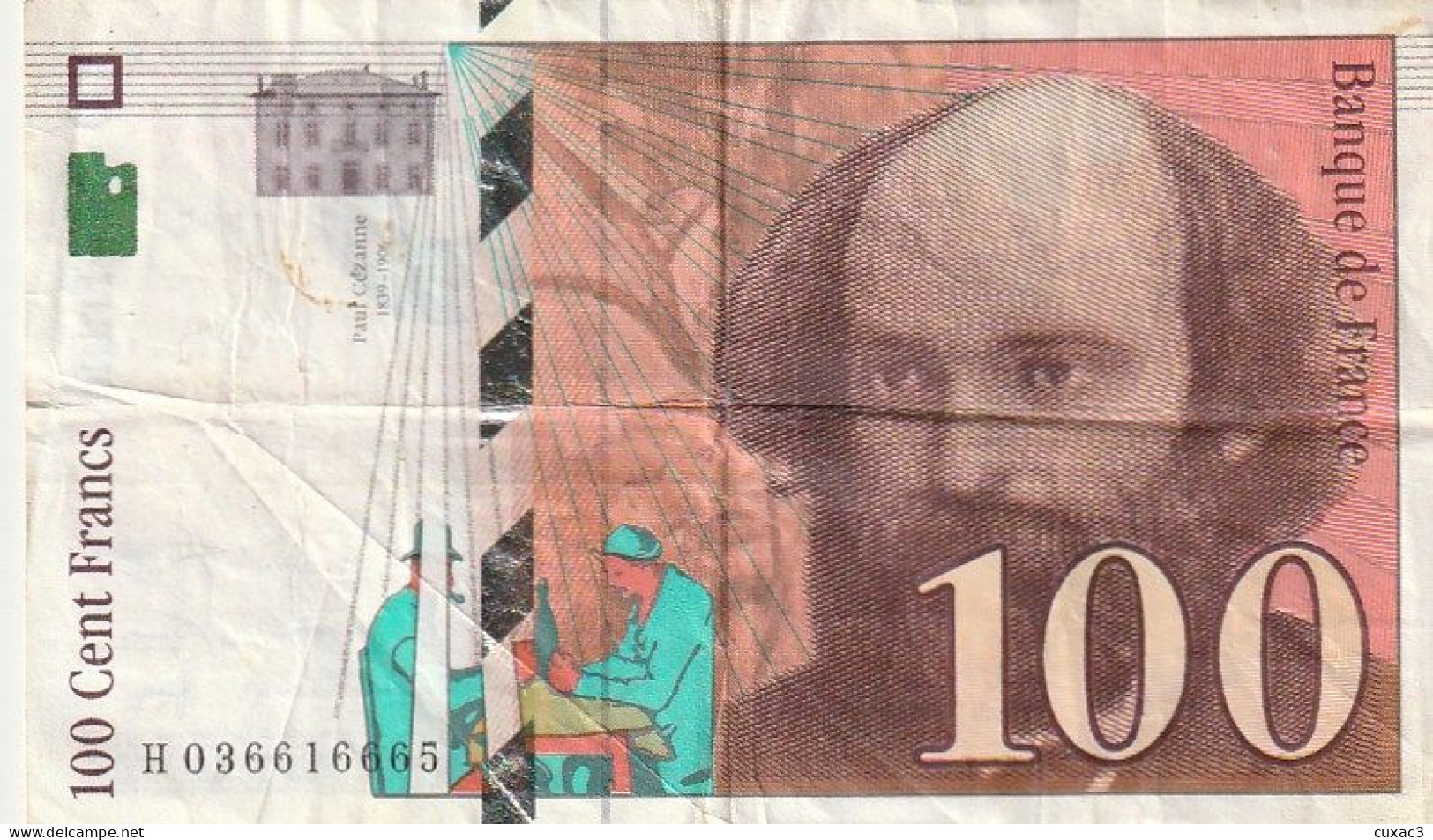 100  Francs 1997 - 100 F 1997-1998 ''Cézanne''