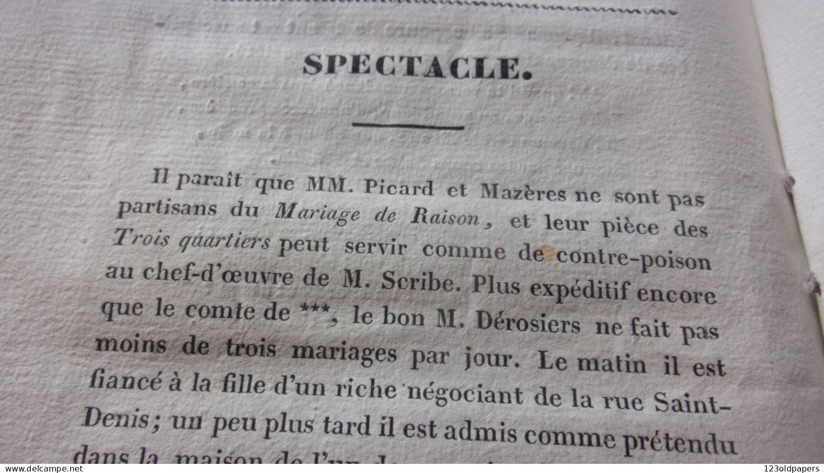 1827 BERRY INDRE L IRIS JOURNAL DE L INDRE  1ERE ANNEE 16 EME LIVRAISON A BOURGES SOUCHOIS CHABRIS ...FORCATS..