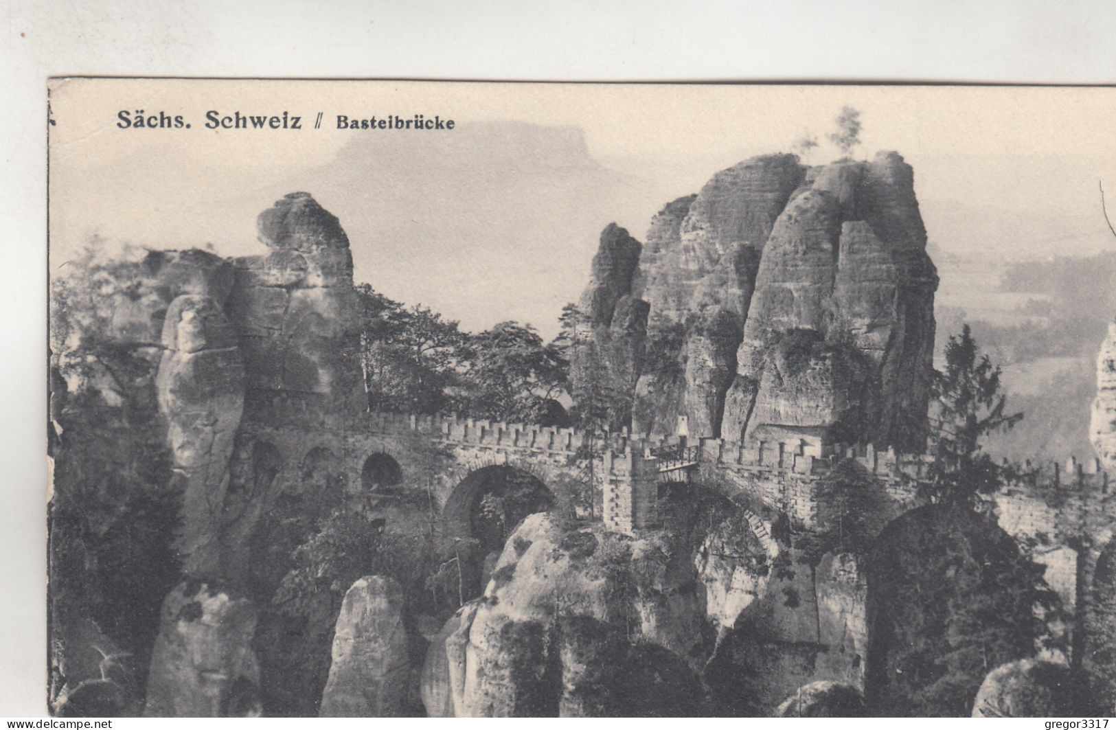 C8678) Sächs. Schweiz - Basteibrücke - BASTEI - Alt !! - Bastei (sächs. Schweiz)