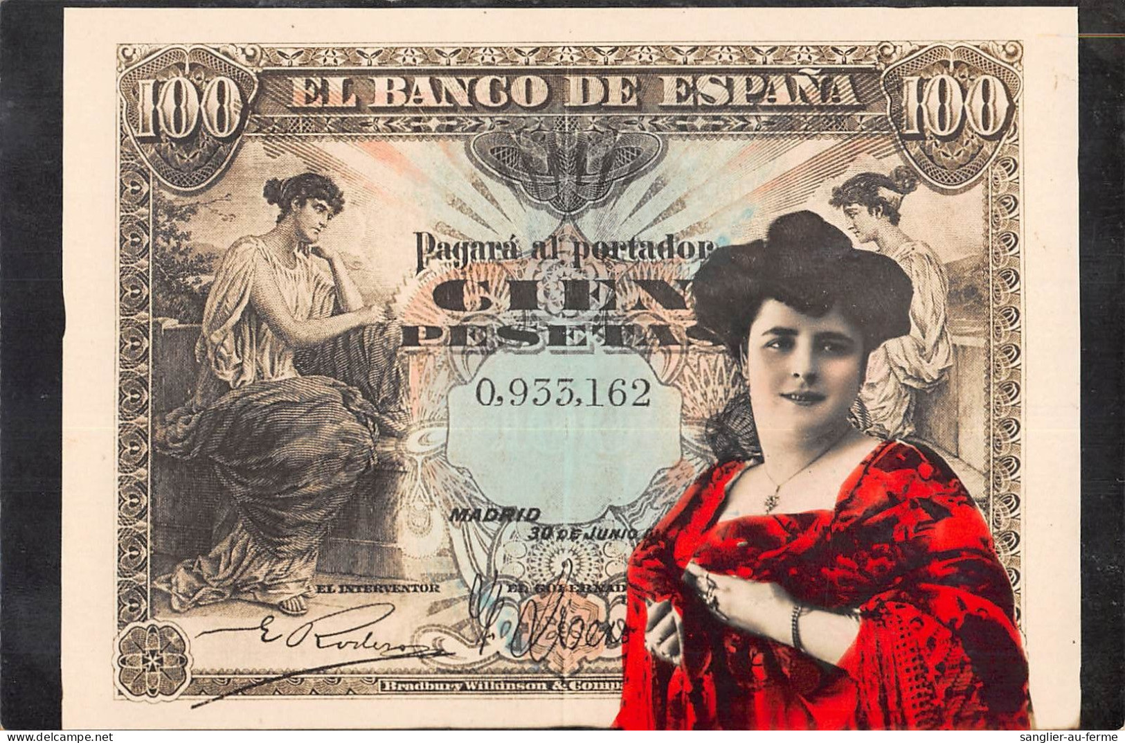 CPA ESPAGNE EL BANCO DE ESPANA POSTALE MONEDAS DE ESPANA - Autres & Non Classés