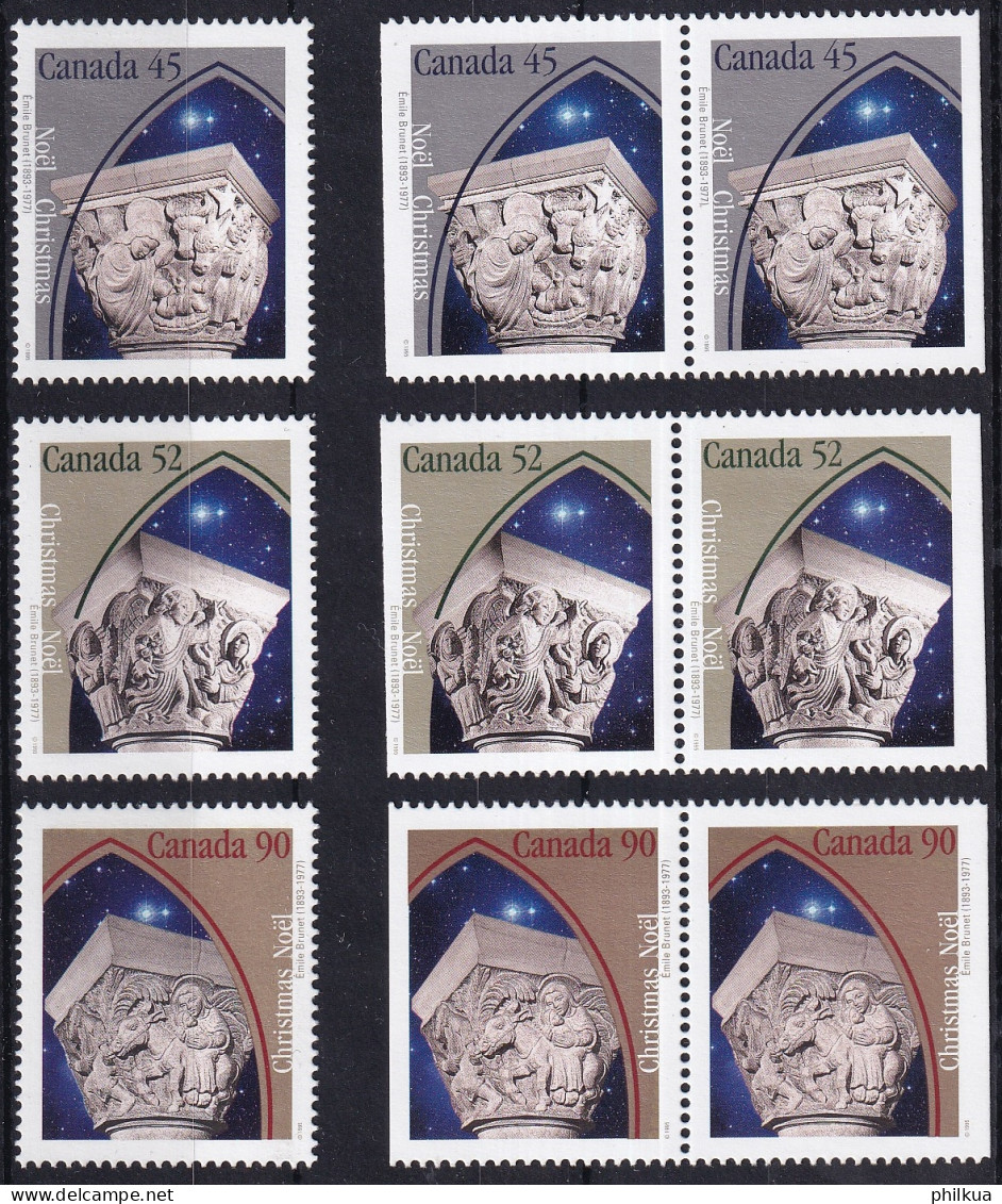 MiNr. 1521 - 1524 Kanada (Dominion) 1995, 2. Nov. Weihnachten. Odr., Markenheftchen - Postfrisch/**/MNH  - Neufs