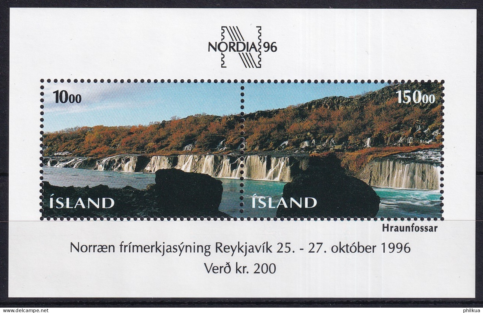 MiNr. 835 - 836 (Block 18) Island1995, 9. Okt. Blockausgabe: Tag Der Briefmarken – Internationale  - Postfrisch/**/MNH  - Expositions Philatéliques