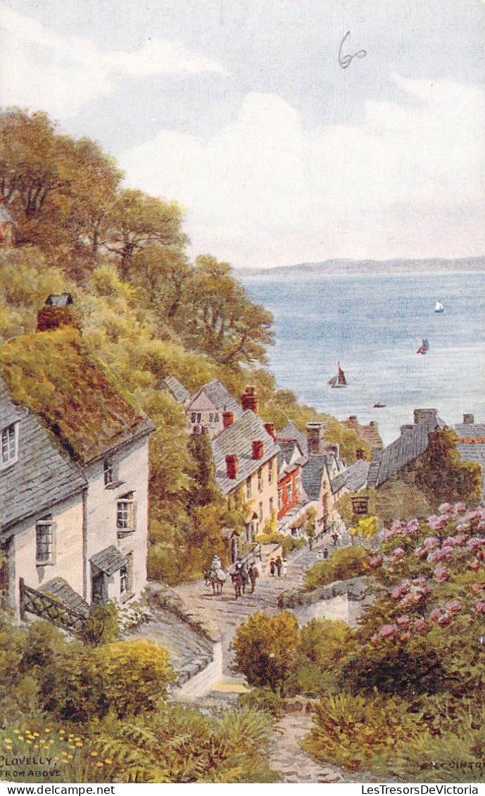 ANGLETERRE - CLOVELLY From Above - Carte Postale Ancienne - Other & Unclassified